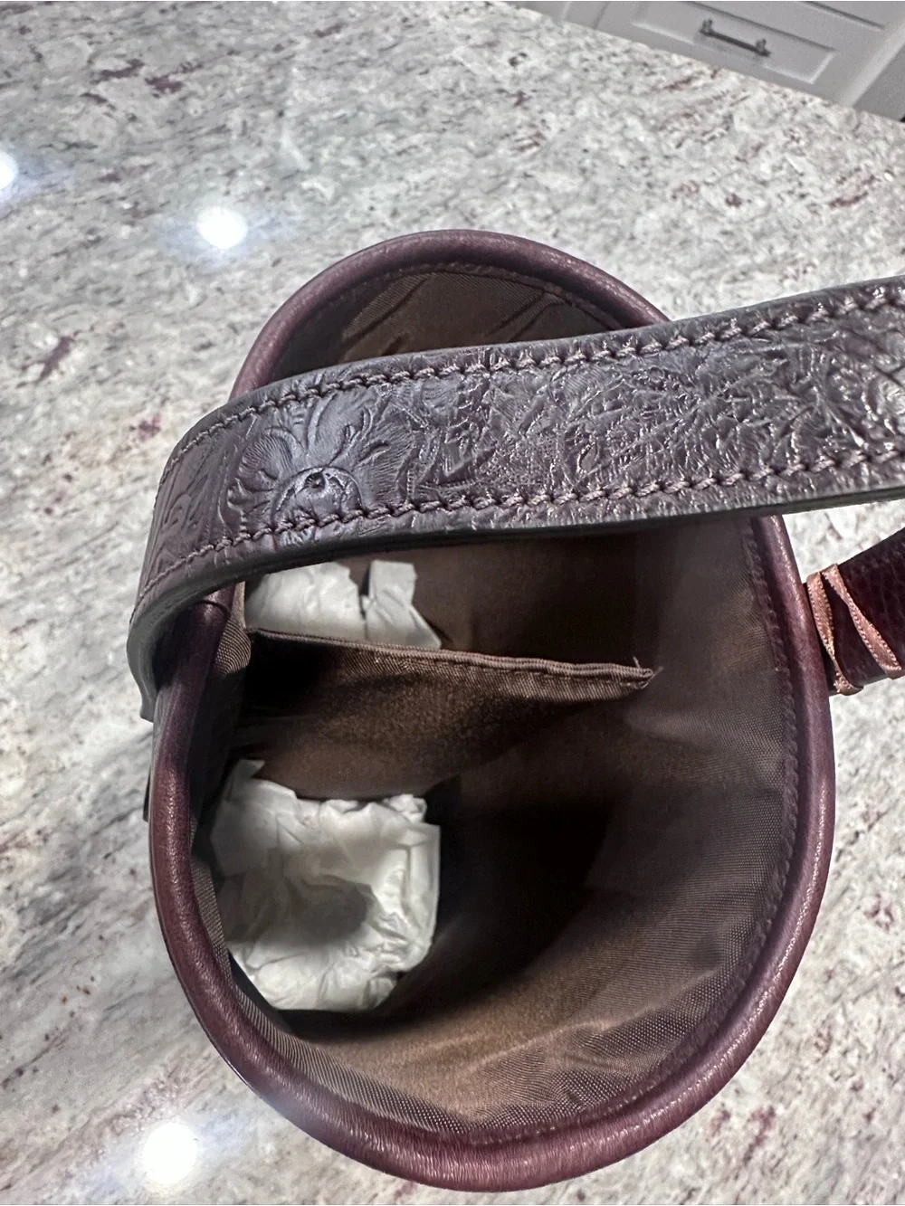 KING RANCH 2 bottle wine tote Bar Accessory - Chocolate Brown
